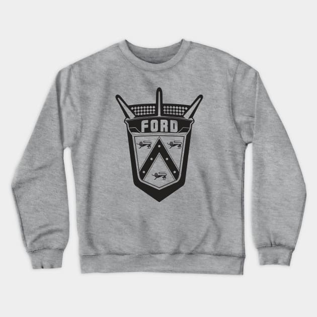 Fifties Ford V8 Crewneck Sweatshirt by retropetrol